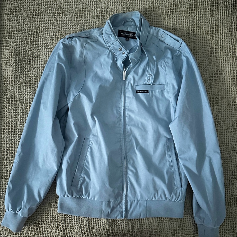 Light blue members only jacket